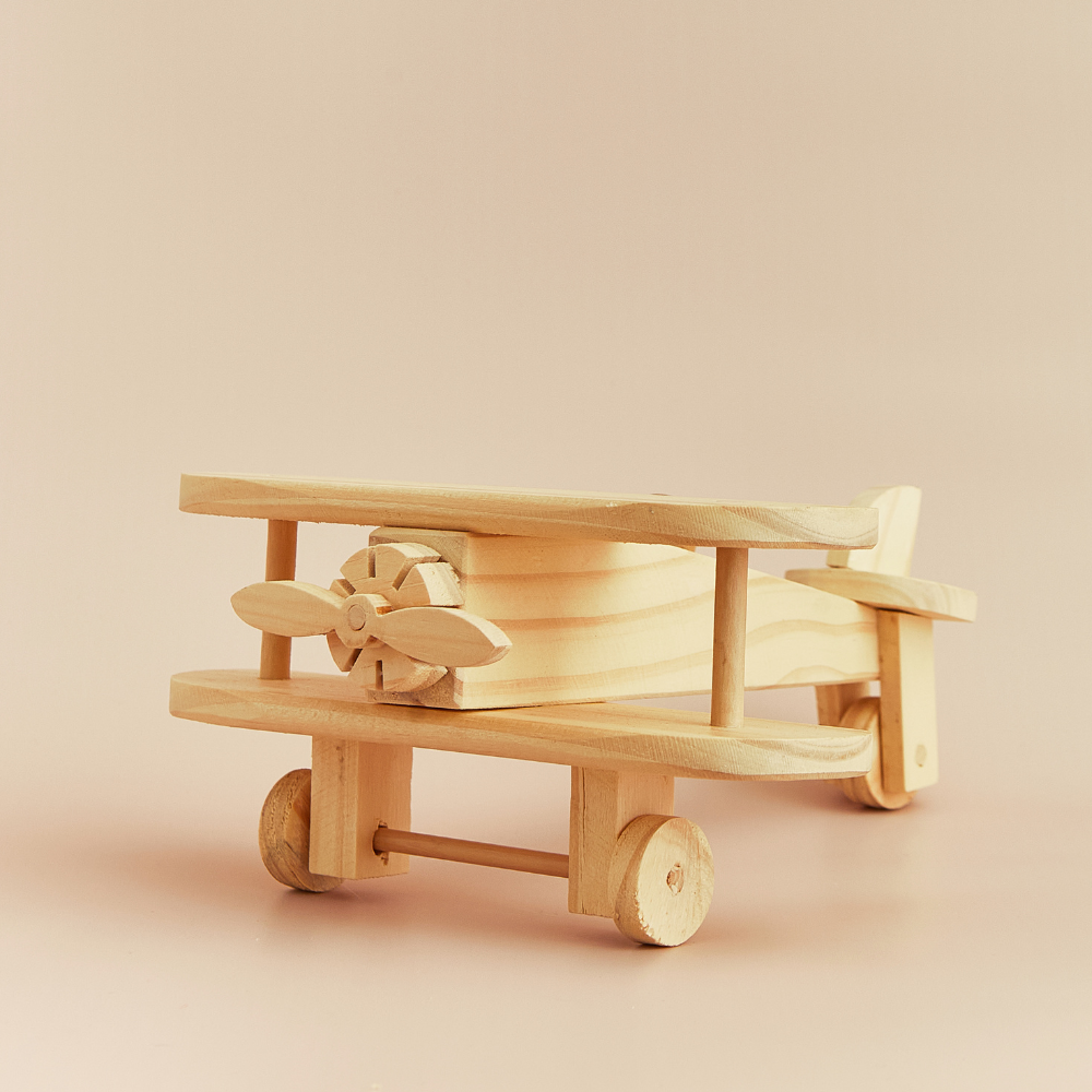 Avion de Madera Natural