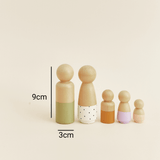 PEG Dolls 5 Unidades Pintados a Mano