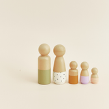 PEG Dolls - 5 Unidades - Pintados a Mano - escalerita