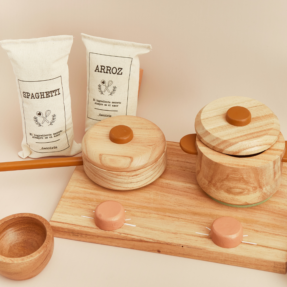 Set Petrona Cocinera 15 Juguetes - cacerolas - arroz